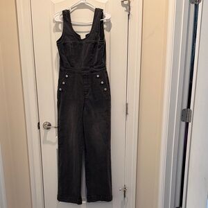 Forever 21 Charcoal Denim Overalls